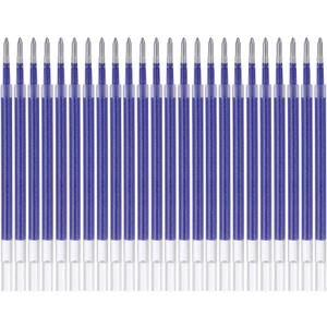 PATIKIL Gel Pen Refills, 24 Pcs 0.8mm Medium Point Glitter Coloring Gel Ink Pen Replace Refills for Retractable Click Pens Writing Drawing Doodling Office Study Classroom Supplies, Blue