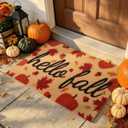 Fall Door Mat, Non Slip Outdoor Front Porch Welcome Mat 24"x48"