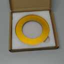 Zonon Circle Drawing Maker Stainless Steel Adjustable Round Circle Template Tool Ring Making Tool with Black Flannelette Bag for Drafting, 125 mm(Yellow)