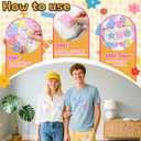 NICEVINYL Self-Adhesive Letter Patches for Bags: 78PCS Multicolor Varsity Letters Fabric Sticker for Hats - Cute Flower Star Heart Lightning Bows Stick on Patches for DIY Backpacks Shirts Gifts