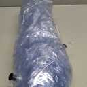 Inflatable Chair, Transparent Inflatable Couch Sofa Adult, 43.3'' x 33.5'' x 29.5'' Outdoor & Indoor Blow Up Couch for Bedroom, Balcony, Pool, Lawn, Travel, Maximum Load 300LB (Transparent)