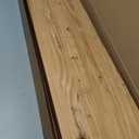 Fun Memories 36" Natural Wood Floating Shelves, 9.3" Deep Solid Elm Wood Shelves, Rustic Wall-Mounted Display Shelves with Invisible Heavy-Duty Metal Brackets, 2-Pack, Natural (Flat Edge,36"W x 9.3"D, Usa-sourced Elm Wood Natural Finish)