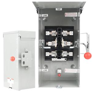 Generator Transfer Switch 100A, Manual Transfer Switch for Home Generator, Heavy Duty Double-Throw 120/240V,24000W for Indoor Outdoor Use,NEMA 4X Standards