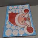 10 x 465 PCS 10 Sheet Double-Sided Christmas Window Clings, Christmas Snowflake Window Clings Stickers for Glass, Xmas Holiday Santa Claus Reindeer Snowflake Decals for Party