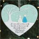 Real Sea Glass Friendship Ornament Heart Shaped, Sea Glass Art Friendship Gifts for True Friend, Bestie, BFF, Last Minutes for Best Friend, Christmas Stocking Stuffer Decor Keepsake