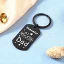 4 x Father's Day Gifts, Dad Birthday Gifts from Daughter Son, Remember I Love You Dad Christmas Gift Keychain, Best Dad Gift Idea