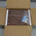 PHAREGE 5x7 Wood Grain Picture Frame Bulk, Set of 18, Coffee Brown Wood Color Rustic Picture Frame for 5x7 Family, Wedding, or Team Photos, Tabletop or Wall (5x7 inch)
