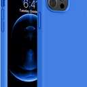 Miracase Compatible with iPhone 12 Pro Max Case, [Soft Anti-Scratch Microfiber Lining], Liquid Silicone Case Gel Rubber Shockproof Drop Protection Phone Case for 12 Pro Max, Mediterranean Blue