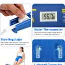Cold Therapy Machine for Hip After Surgery with Pressure Regulator & Temperature Display, Ice Machine for Hip Replacement with Timer, Ice Wrap Pad Cryotherapy System for Post-Surgery Pain Relief