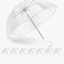Clear Bubble Umbrella Wedding, High-Visibility Transparent Rain Umbrellas Bulk, Windproof Large Clear Umbrella, Firm and Durable, Dome Umbrellas for Wedding Bride Groom Photography Golf Outdoor
