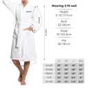 Turkuoise Soft & Absorbent Towel Robe, 100% Cotton Turkish Terry Cloth Kimono Bathrobes for Women (M)