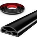 78” Black Shower Threshold Water Dam Stopper for Dry and Wet Separation,Self Adhesive Collapsible Walk in Shower Splash Guard Seal Strip,Silicone Sink Edge Water Barrrier for Bathroom and Kitchen