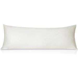 Leeden 100% Cotton Body Pillow Cover, 800 Thread Count 21x54 Soft Breathable Long Body Pillow Pillowcase, Off-White