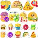 FHOZGECY Valentines Day Cards for Kids School, 25PCS Slow Rising Squishy Toys for Boys and Girls, Valentines Cards for Kids Classroom with Keychains, Valentines Classroom Exchange Party Favors