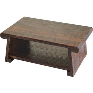 Japanese Altar Table,Folding Floor Table,Wood Small Low Meditation Table,Coffee Table for Living Room, Brown,19.7" x 11.8" x 7.9"