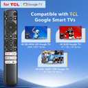 For TCL-Google-TV-Remote Control Replacement,RC813 Compatible with TCL Smart TVs QM8/QM7/S5/S4/S3/Q7/Q6/Q5 Series(Not for Roku TVs)