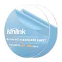 KINLINK 20in Plexiglass Sheets 1/8 inch Thick, 3mm Clear Circle PET Plastic Sheet for DIY Project, Craft, Cake Disk, Table top, Acrylic Sign and Wedding Invitation 2 Pack