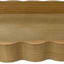 JUIOETURPine Wood Decorative Tray with Handle Rectangular Wooden Serving Tray for Breakfast in Bed,Coffee Table,Dining Table,or Kitchen - Perfect for Living Room,Bedroom,and Entryway Decor (burlywood)