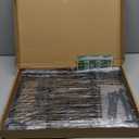 Thrivinest 10 Pack Animal Barrier, No Dig Decorative Fence, 17in(H) x10ft(L) Rustproof Metal Small Garden Fence Border for Dogs Rabbits, Bottom Blocker for Outdoor Yard Patio