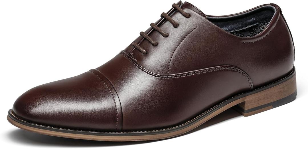 Bruno Marc Men's Lace Up Soft Cap-Toe Formal Dress Shoes, 12