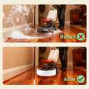 96" Splash Guard for Floor Scrubbers, Universal Scrubber Splash Guards, Adjustable Design Fits Various Machines with Slots, Protects Walls from Water & Chemicals during Scrubbing Stripping (1)