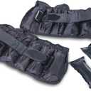 CAP Barbell Adjustable Ankle Weights Black, 10-Pound