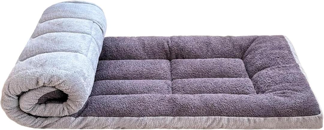 Thick Camping Sleeping Pad - Lamb Fluff Camping Cot Pads for Adult, Soft Sleeping Mat, Non-Slip Camping Mattress Pad for Car Tent (Gray)