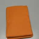 H.VERSAILTEX 100% Blackout Curtains for Bedroom Thermal Insulated Linen Textured Curtains Heat and Full Light Blocking Drapes Living Room Curtains 2 Panel Sets, Orange, 52x63 Inch