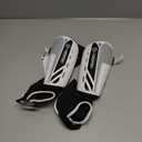 Upgraded Soccer Shin Guards for Kids Youth Adults, CE Certified AirsFish Shin Guard Sleeves Protection Gear for Boys Girls Soccer Games EVA Cushion Reduce Shocks and Injuries (Large, White+Black)