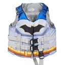 SwimWays DC Swim Trainer Life Jacket, US Coast Guard Approved Life Vest Kids Swim Vest, Pool Floats & Life Jackets for Kids 33-55 lbs, Batman