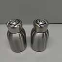 Mifoci 2 Pcs 10oz Mini Water Bottles Stainless Steel Slim Insulated Thermal for Hot Cold Drink Thermal Small Vacuum Portable Water Bottle for Women Gifts Travel Camping Hiking (Steel Color)