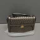 Woven Purses For Women Crossbody Shoulderbag Vegan Leather Handwoven Top Handle Satchel Zip Cross Body Purse