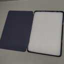 New Amazon Fire HD 10 Tablet Case(Only Fit 13th Gen, 2023 Release), Sanyetral Premium PU Leather Trifold Stand PC Clear Back Cover Case with Auto Wake/Sleep, Not for Nokia iPad Samsung -Navy Blue