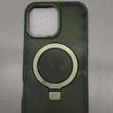 Magnetic for iPhone 13 Pro Max Case with Ring Stand, [10 FT Drop Protection] [Velvety Touch] Slim Translucent Matte Back Shockproof Phone Case for iPhone 13 Pro Max 6.7'', Midnight Green