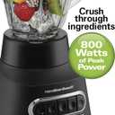 Hamilton Beach MultiBlend® Kitchen System, 3-in-1 Blender with Food Processor Attachment, 52 oz. Blending Jar, and 20 oz. Travel Jar, R58176 