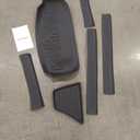 Floor Mats Set Cargo Mat with Backrest Mats for 2024 2025 2026 Chevrolet Chevy Equinox EV Car Mat Accessories, All Weather TPE Trunk Mat Cargo Liner and Door Sill Protector (Floor Mats Set)