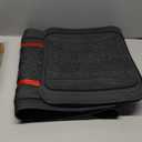 Rubbermaid Car Floor Mats Full Set, Premium Heavy Duty All-Weather Car Mats Rugged Rubber with Brushed Aluminum Inserts, Universal Trim-to-Fit, Anti-Slip Backing for Cars, SUVs, Trucks & Vans - Red