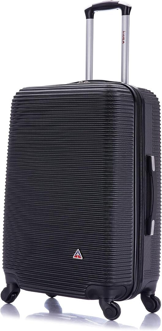 InUSA ROYAL 24-Inch Medium Hardside Spinner Luggage Lightweight Black