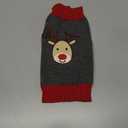Dog Christmas Sweater Xmas Pet Clothes Cute Gray Reindeer Holiday Puppy Cat Costume New Year Gifts for Small Medium Large Dogs Jumpers (S, Gray Reindeer) (B-Grey Reindeer)