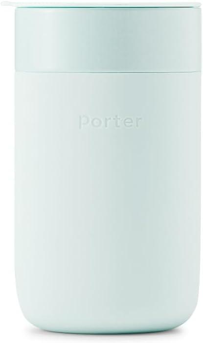 W&P Porter Ceramic Mug w/ Protective Silicone Sleeve, Mint 16 Ounces | On-the-Go | No Seal Tight | Reusable Cup for Coffee or Tea | Portable | Dishwasher Safe W&P Porter Ceramic Mug w/ Protective Silicone Sleeve, Mint 16 Ounces | On-the-Go | No Seal Tight | Reusable Cup for Coffee or Tea | Portable | Dishwasher Safe