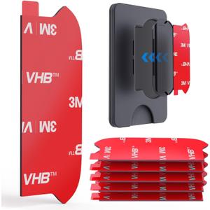 pop-tech 3M Sticky Pads Replacement for Socket Wallet Base,6pcs 3M VHB Double Sided Mounting Tape for PopWallet Grip, Adhesive Sticker for Socket Card Holder iPhone, Phone Wallet & Wallet Socket