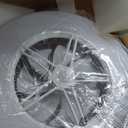 Low Profile Ceiling Fan with Light, Enclosed Bladeless Ceiling Fan, Bluetooth Speaker, 6 Speeds Reversible, Stepless Dimming, Smart Flush Mount Ceiling Light for Bedroom, Kids Room and Living Room 22"