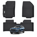 WAYIDSS Floor Mats for All-New 2024 2025 Chevy Equinox EV (Non Fuel)，TPE All Weather Protection 2 Rows Car Floor Liners Accessories for Chevrolet Equinox EV (Non Fuel)