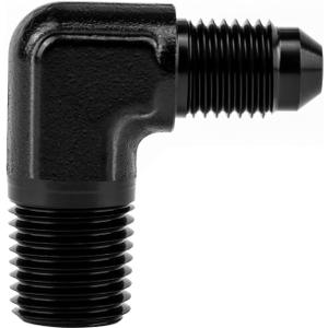 EVIL ENERGY 4AN to 1/4" NPT Male 90 Degree Fitting Adapter Aluminum