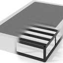 Twin Box Spring, 7 Inch Twin Box Spring Only, 3000 lbs Heavy Duty Metal Frame Mattress Foundation with Fabric Cover, Easy Assembly-Noise Free