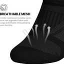 wernies No Show Socks Women - 8 Pairs Ankle Socks for Women, Low Cut Socks Short Cotton Socks, Invisible Casual Socks (Black)