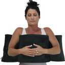 Zomaple Mastectomy Pillow - Post Surgery Pillow, Mastectomy Recovery Must Haves, Breast for After Heart Surgery, Reduction & Augmentation Patients Sleeping, Recovery Seatbelt Protection-Surgery Gift (Black Pillow Only)