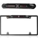 License Plate Backup Camera,HD Night Vision Reverse Camera with 8 LED,170Wide Angle IP67 Waterproof Rear View Camera,Heavy Duty Reverse Camera Car Accessories Fits US License Plates