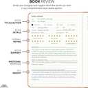 PRODUCTIVITY STORE Reading Journal, Book Journal & Book Tracker - Best Gifts For Book Lovers & Gifts For Readers - 65 Book Reviews - A5, 5.8 x 8.3 - Black