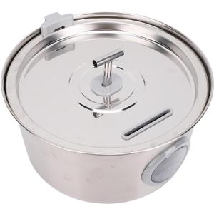 Luqeeg Stainless Steel Pets Water Fountain, 3.2l/108oz Quiet Drinking Fountains with Automatic Circulation System, Durable & Easy Cleaning, for Cats, Dogs, Multiple Pets Indoor